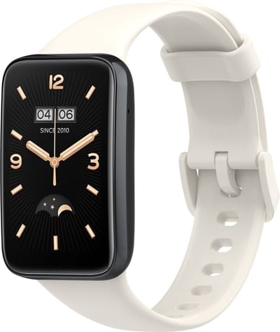By Qubix - Siliconen sportbandje - Wit - Geschikt voor Xiaomi Smart Band 7 Pro / Mi Band 7 Pro bandje