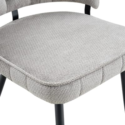 MODENUIT Eettafelset voor 2 - Ronde Tafel 107 Cm Met Dubbele Opberglagen - Voor Eetkamer En Kleine Ruimtes - MDF En Metaal - Zwart Grijs