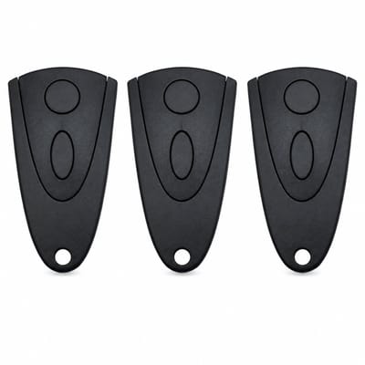 Handzender voor Novoferm Mini Novotron 502 / 504 / 512 – MAX43-2 – 433 MHz Garagedeur Afstandsbediening – 3 Stuks – Zwart