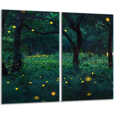 TMK ArtDeko Serie - Glazen Snijplank - 2x 30x52cm - Inductieveilig - Decoratief Design