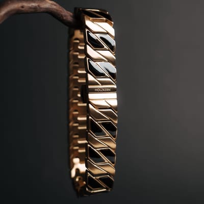 Holzkern armband Bariton (Esdoorn & Goud)