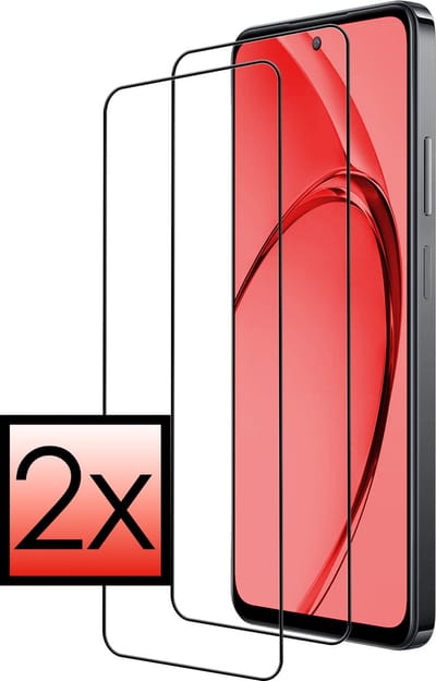 Screenprotector - 2 Stuks - Geschikt voor OPPO A80 - Full Cover - Beschermglas - Gehard Glas - Tempered Glass - Screen Protector