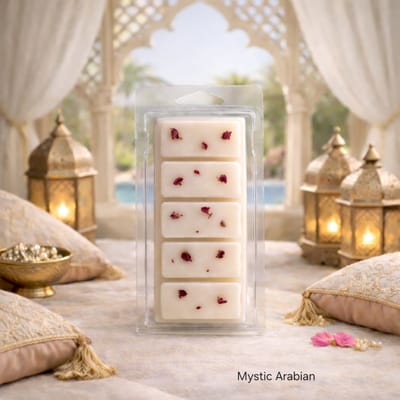 Waxmelts Mystic Arabian - Snapbar - 55 gram - Sojawas - Handmade - Dierproefvrij - Vegan - Huisparfum - Voor in geurbrander - Waxbrander - Geur in huis - Wax melt - Geurkaars - Parfum