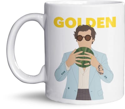 Harry Styles mok – Golden mok – Cadeau voor haar – One Direction cadeau – Grappige mok – Fan mok – Koffiemok – Valentijnscadeau – Verjaardagscadeau – Mok met illustratie – 325 ml