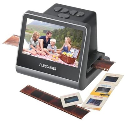 22MP Film en Diascanner met 5" LCD-scherm voor Kleur & B&W Negatieven en Dia's