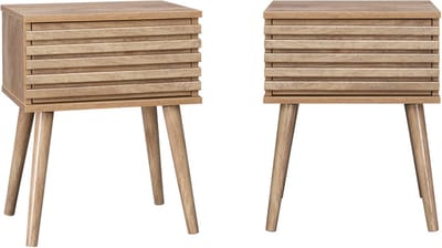 sweeek - Nachtkastje, madere, set van 2