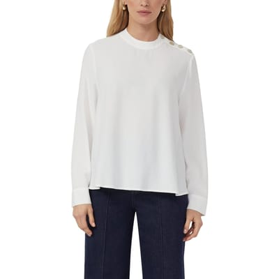 s.Oliver  Blouses Offwhite Größe: 36 | Longsleeves Outlet | Damen | Weiß