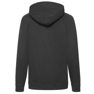 Fruit of the Loom Lichtgewicht Hoodie Kinderen/Kinderen (Zwart)