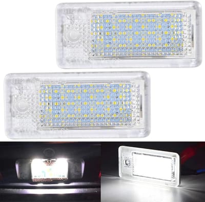 KaTur Error White 6000K 18 LED kentekenplaatverlichting lamp voor A3 S3 A4 S4 B6 A6 B6 A8 Q7