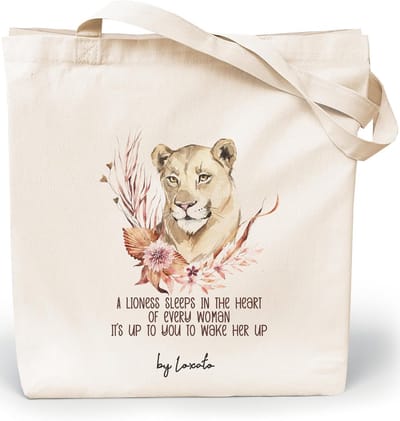 Duurzame stoffen tas voor dames, herbruikbare schoudertas van 100% natuurlijk katoen met lange handgrepen