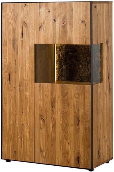 MASSIVMOEBEL24.DE wilde eik highboard blank massief hout 89x45x140 cm geolied deels gemonteerd STARNBERG #01