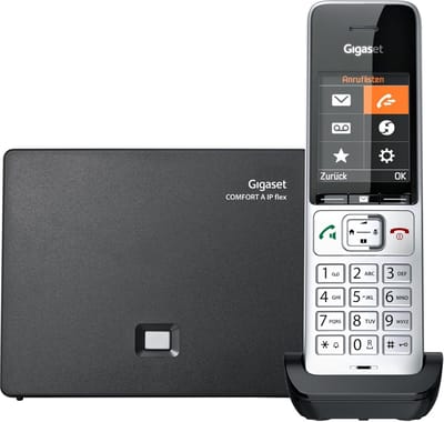 Draadloze Telefoon - DECT huistelefoon - Thuisbellen - IP-gecertificeerd - 24 x 69 x 2.5 cm - Zilver zwart