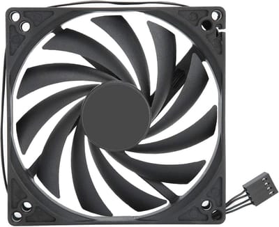 Stille 100mm PC Ventilator voor CPU Koeling - Stof- en Geluidsarm, 12V 4-Pin