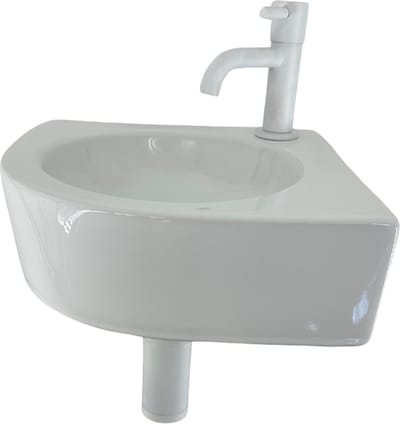 Fonteinset Lotte L'aqua Keramisch met Mat wit kraan en sifon