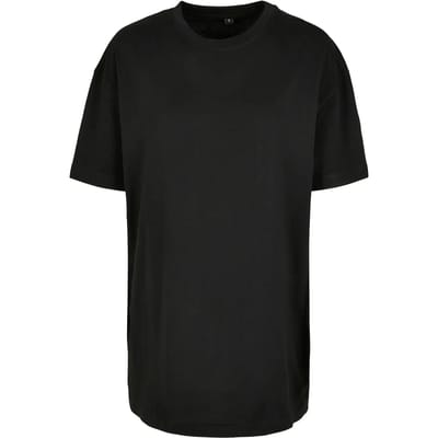 Build Your Brand - Oversized Boyfriend Dames T-Shirt - Black maat XS
