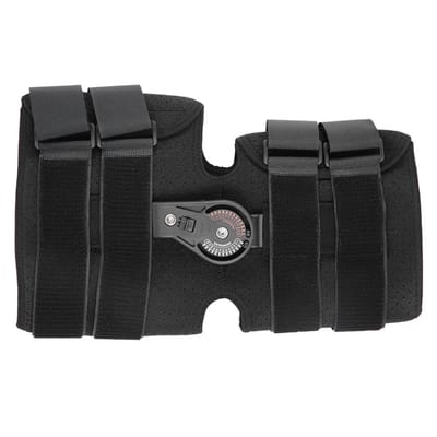 Genouillère courte ajustable avec mandrin Médical Lésion ligamentaire Ostéoarthrite Protection du genou(L) L