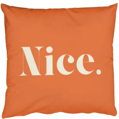Sierkussens - Kussentjes Woonkamer - 50x50 cm - Oranje - Gebroken wit - Nice