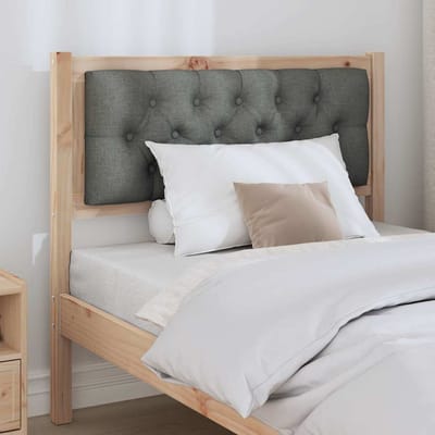 vidaXL - Hoofdbord - Anders - Bruin - en - donkergrijs - 90 - cm - Massief - grenenhout