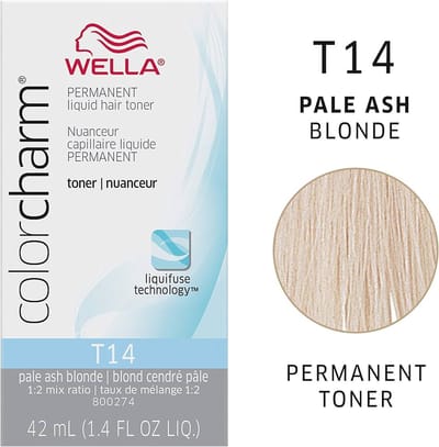 Wella Color Charm Toner - T14 - Pale Ash Blonde - NIEUWE VERPAKKING - Wella Toner - Haartoner - Asblond - Ashblonde - Anti yellow - Anti Orange