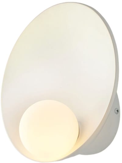 Kosilum - Gino - Wandlamp - Wit - Hars en glas