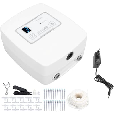 Système d'irrigation goutte à goutte DC12V Réglable Contrôle sans fil par téléphone Minuterie automatique Arrosage de jardin white