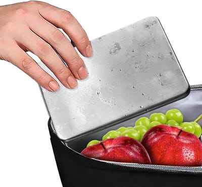 Roestvrijstalen IJspakket - Herbruikbare Koelpacks - Dranken Koelen - Duurzame Constructie - 6 Stuks - Zilver