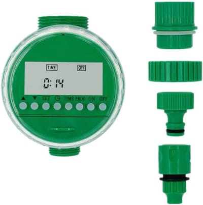 KZQ Watertimer Voor Tuin - 3/4 Inch 19mm Schroefdraad - Automatische Besproeiing - Geschikt Voor Tuin Kas Planten En Gazon - 1 Stuk