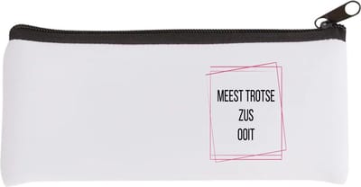 Akyol - meest trotse zus ooit Etui - Zus - trotse zus - verjaardagscadeau - verjaardag - cadeau - cadeautje voor zus - zus artikelen - kado - geschenk - gift - 20 bij 9 cm