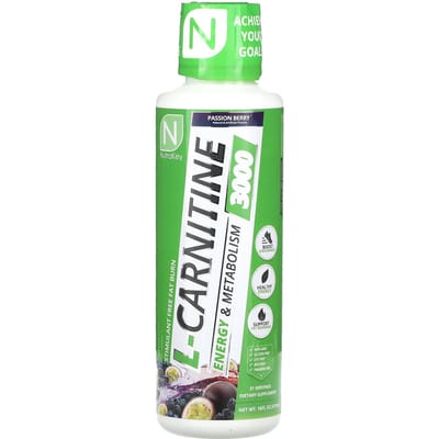 Nutrakey, L-Carnitine 3000, Passievrucht Bes, 16 fl oz (473 ml)