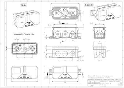 Spelsberg 2K-Mini-L/w Verbindingsdoos (l x b x h) 43 x 89 x 38 mm Wit IP55 10 stuk(s)