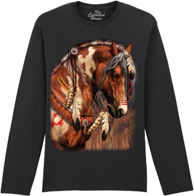 Paard War Pony The Coloured House Longsleeve T-shirt XXL