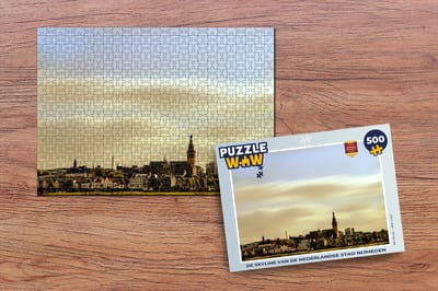 Puzzel Skyline - Nijmegen - Nederland - Legpuzzel - Puzzel 500 stukjes