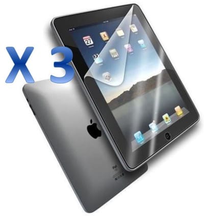 iPad 2 / iPad 3 / iPad 4 - 3 stuks Beschermende kunststoffen Plastic screenprotector transparante plastic schermfolie voor tablets
