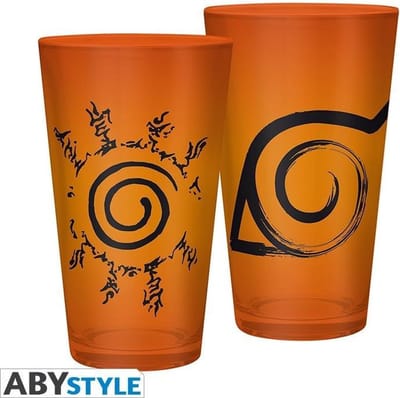 Naruto Shippuden - Konoha & Seal Large Glass
