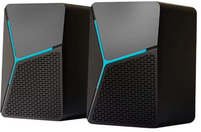 longziming -PC Speakers USB – Compacte Computerluidsprekers met 52 mm Drivers – Krachtige Bas, 3,5 mm Aansluiting & Surround Geluid