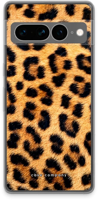 Case Company® - Hoesje geschikt voor Google Pixel 7 Pro hoesje - Luipaard - Soft Cover Telefoonhoesje - Bescherming aan alle Kanten en Schermrand