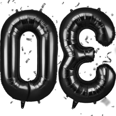 Zwarte Folie Ballon Nummer 30, 40 Inch Helium Ballon voor Verjaardagsdecoratie, Feestdecoratie en Kinderen's Verjaardag