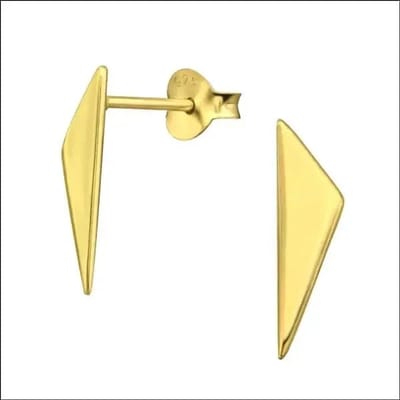 Aramat Jewels | Oorbellen | Zilveren Driehoek Oorbellen Geometrisch – 925 Zilver | Zilver 3D-6mm | | | Zilver | Kinderen, Volwassenen | Verkleurd niet
