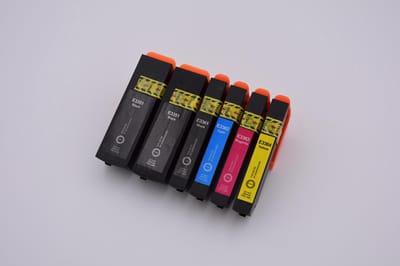 KATRIZ® huismerk inkt voor Epson 2x T3351XL BK  + 1x T3361XL BK + 1x T3362XL c + 1x T3363XL M + 1x T3364XL Y |(6stuks) | - Met chip