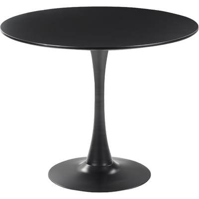 BOCA - Ronde eettafel - Zwart - 90 cm - MDF