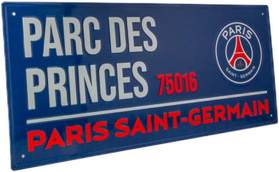 PSG street sign blauw 40 x 18 cm