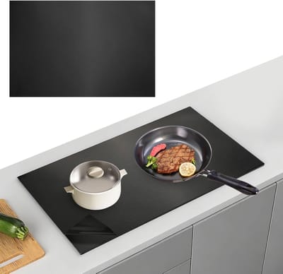 Grote Silicone Beschermmat voor Inductiekookplaat 54 x 90 cm, Hittebestendige Onderlegger, Multifunctionele Keukenaccessoire, Magnetische Bescherming