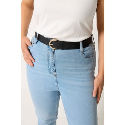 Yours Zwarte Riem Van Imitatieleersize 42-44