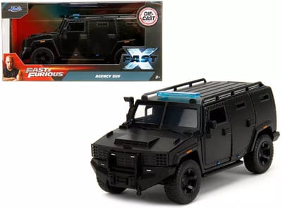 Fast and Furious Agency SUV modelauto 1:32 zwart