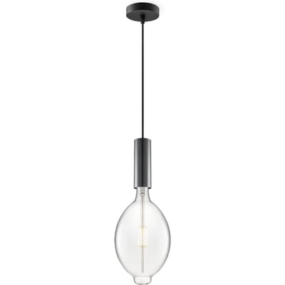 Home sweet home hanglamp Saga zwart Oval - helder