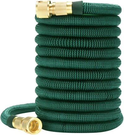 Uitbreidbare Tuinslang - Flexibele Waterslang - Tuin Water Geven - Messing Fittingen - 300FT - Groen