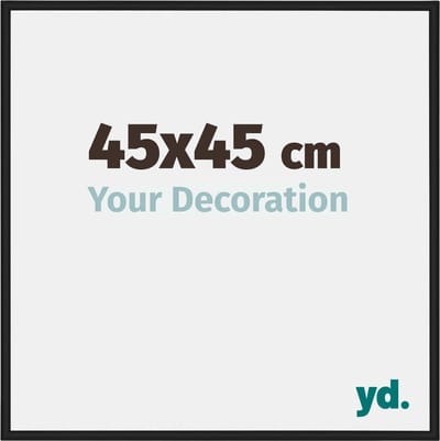 Your Decoration - Fotolijst 45x45 cm - Aluminium - Zwart Mat - New York