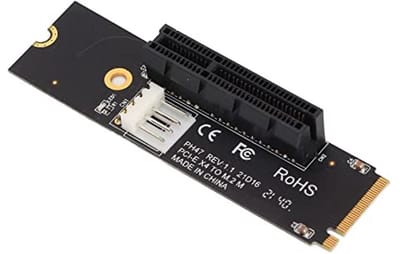 Dailygoods - Innovra - Dailygoods - Dailygoody - PH47 M2 Naar PCI-e Adapter - X4 Slot Riser Card - LED-indicatoren - Geschikt voor Miner - M.2 naar PCIe Converter - 4-laags...