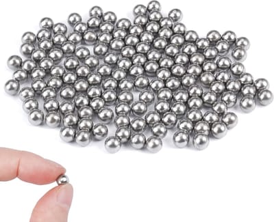 Mixbollen van RVS, 255 Stuks, 6mm Stalen Ballen voor Schonen en Mengen, Perfect voor Verf en Precisiewerk