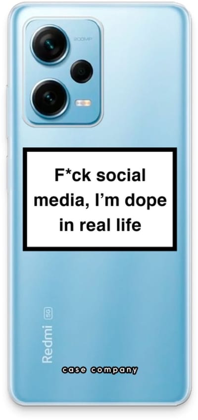 Case Company® - Hoesje geschikt voor Xiaomi Redmi Note 12 Pro Plus hoesje - I'm dope - Soft Cover Telefoonhoesje - Bescherming aan alle Kanten en Schermrand